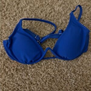 Women’s blue bikini top